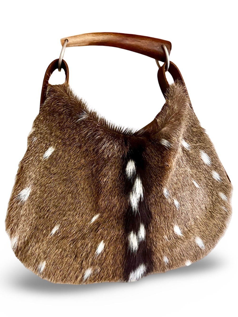 Axis Deer Hobo with Wooden Horn Handle
